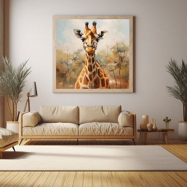 Giraffe Canvas Painting